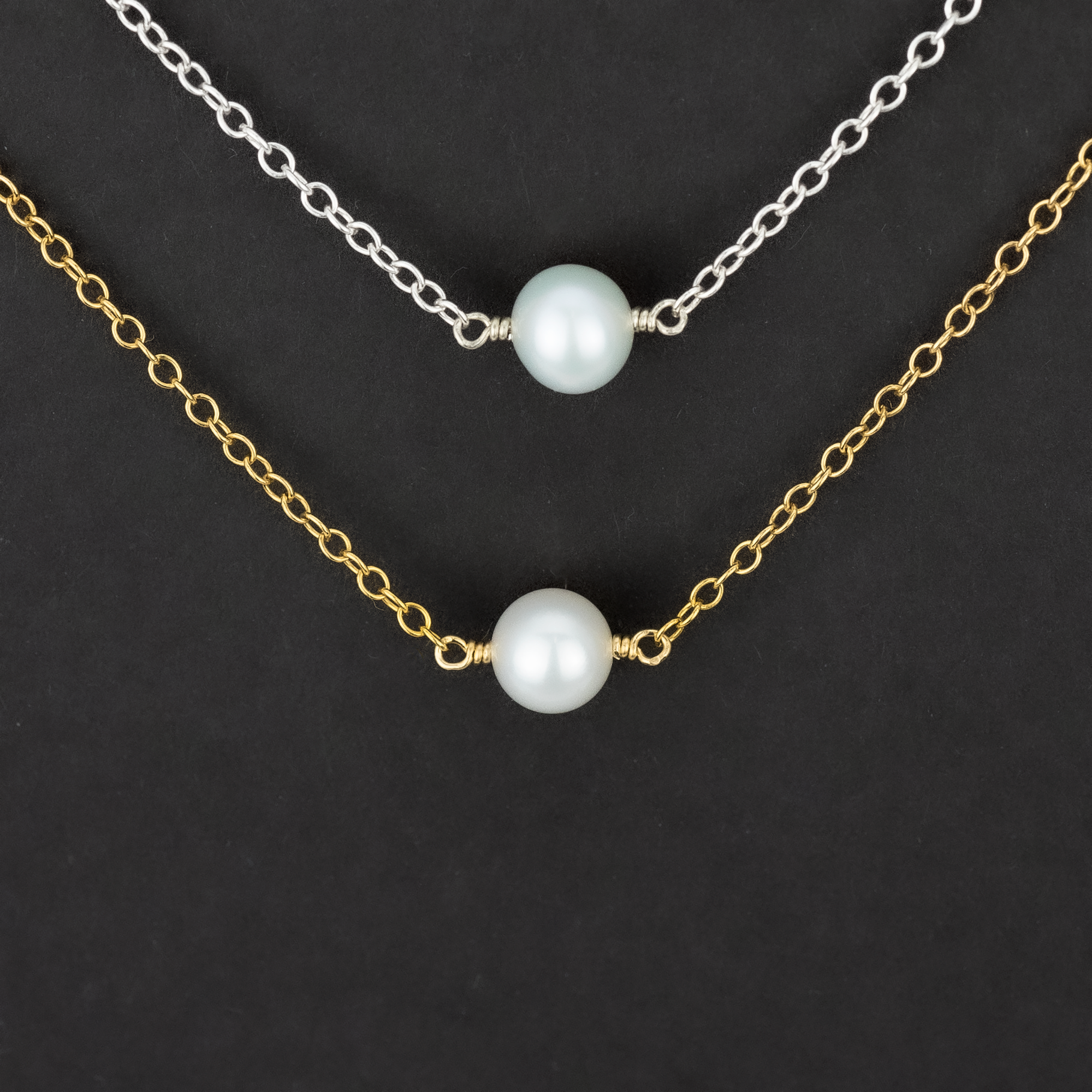 Single White Pearl Necklace