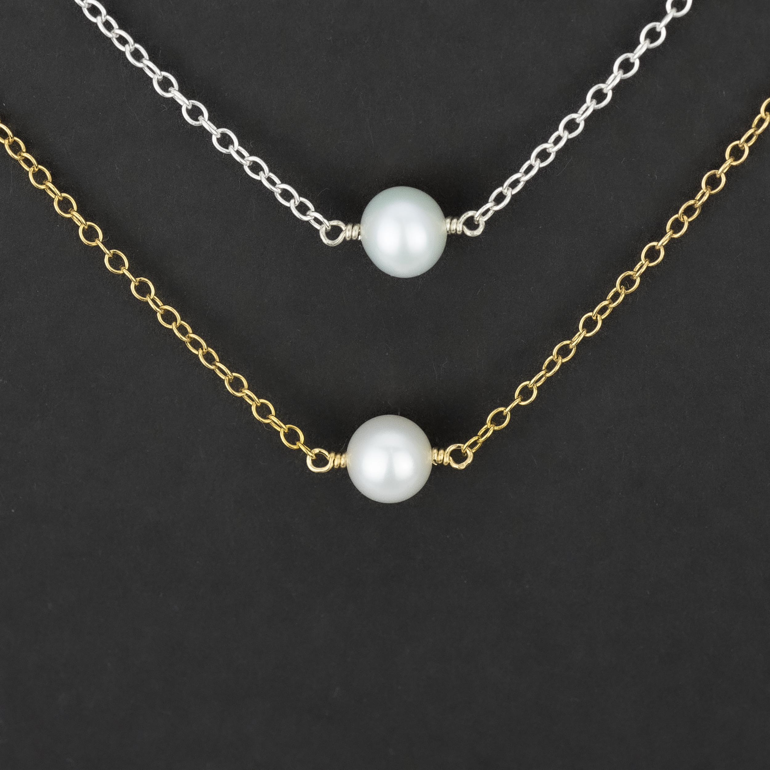 Single White Pearl Necklace