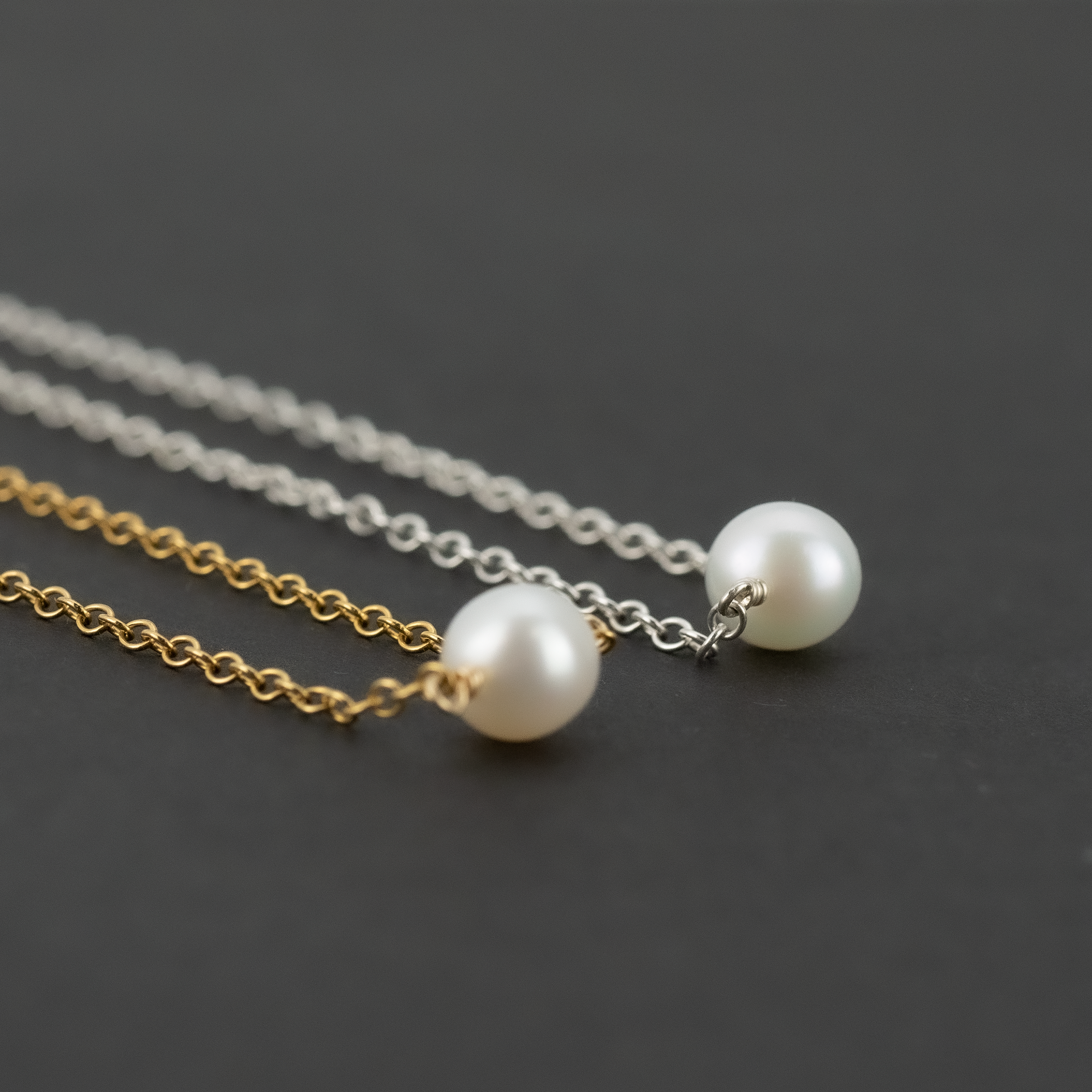 Single White Pearl Necklace