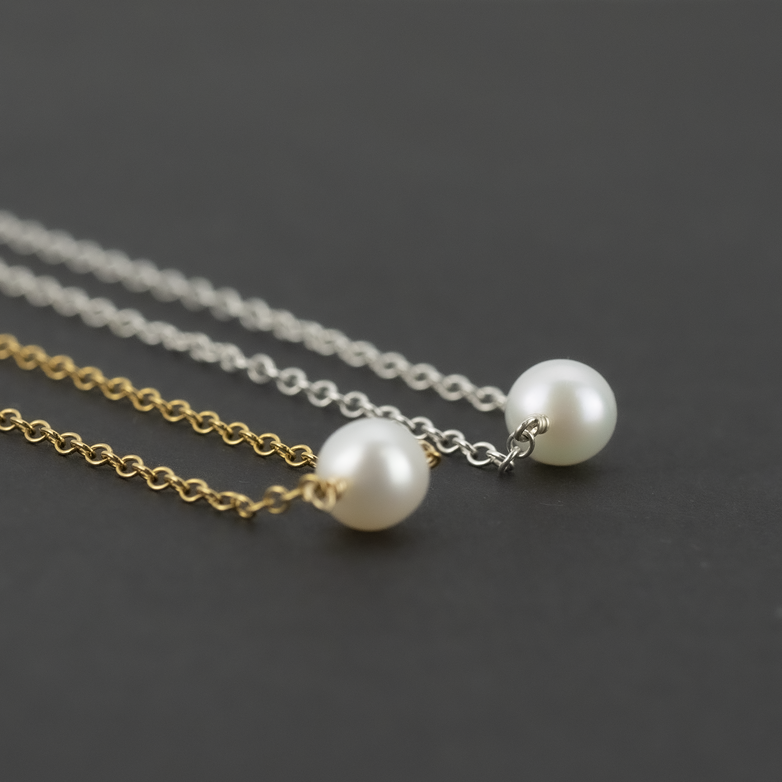 Single White Pearl Necklace