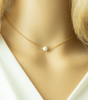 Single White Pearl Necklace