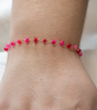 Hot Pink Rosary Bracelet