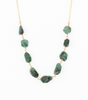 Raw Emerald Statement Necklace  May Birthstone Necklace  Genuine Raw Crystal Statement Necklace  Christmas Gifts for Mom  Fall Necklace