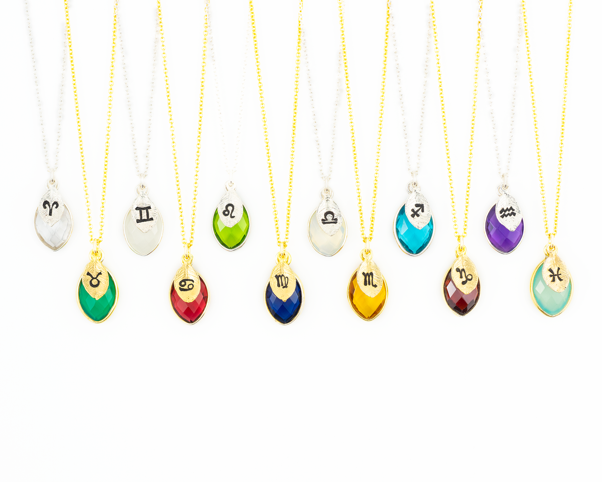 Zodiac Birthstone Necklace