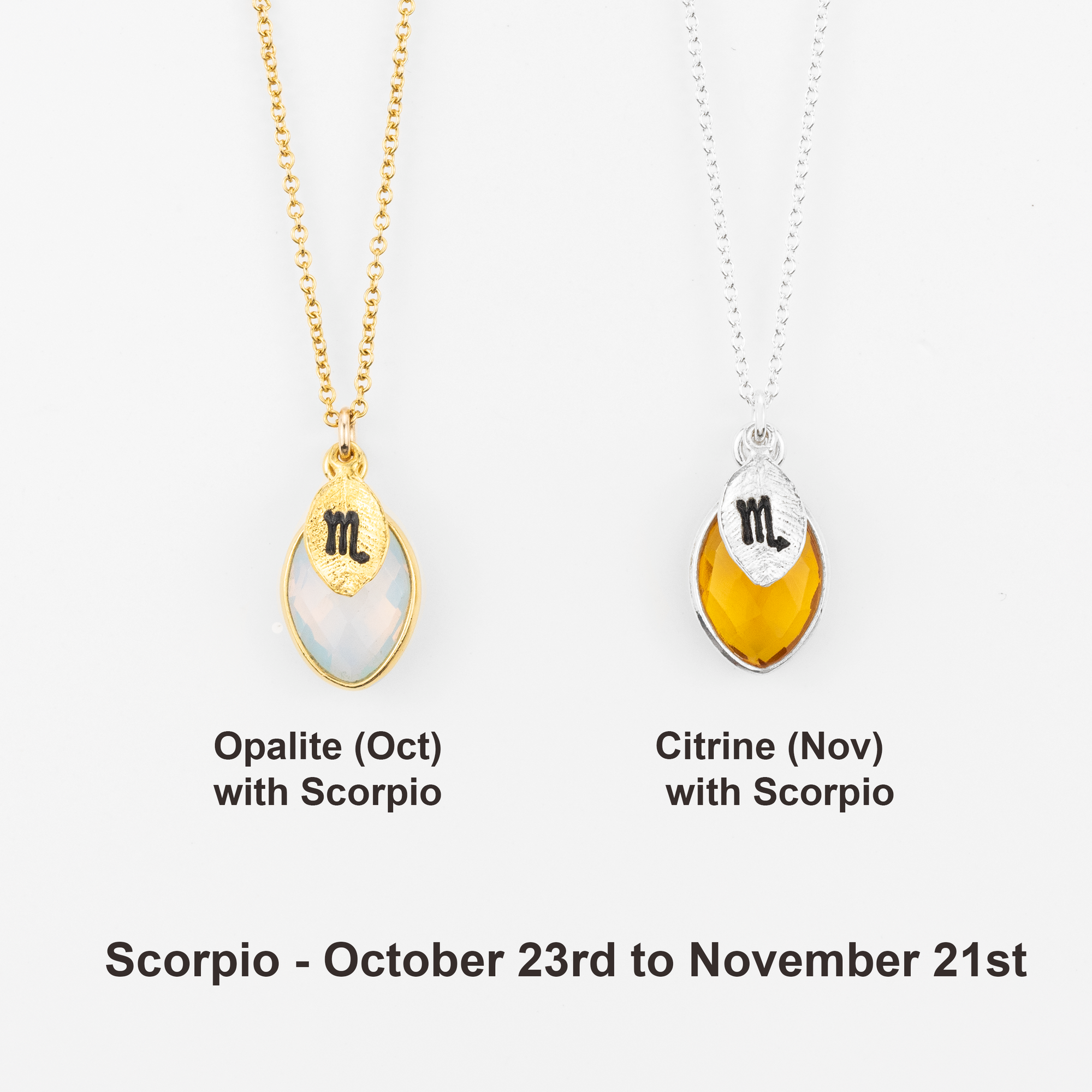 Zodiac Birthstone Necklace