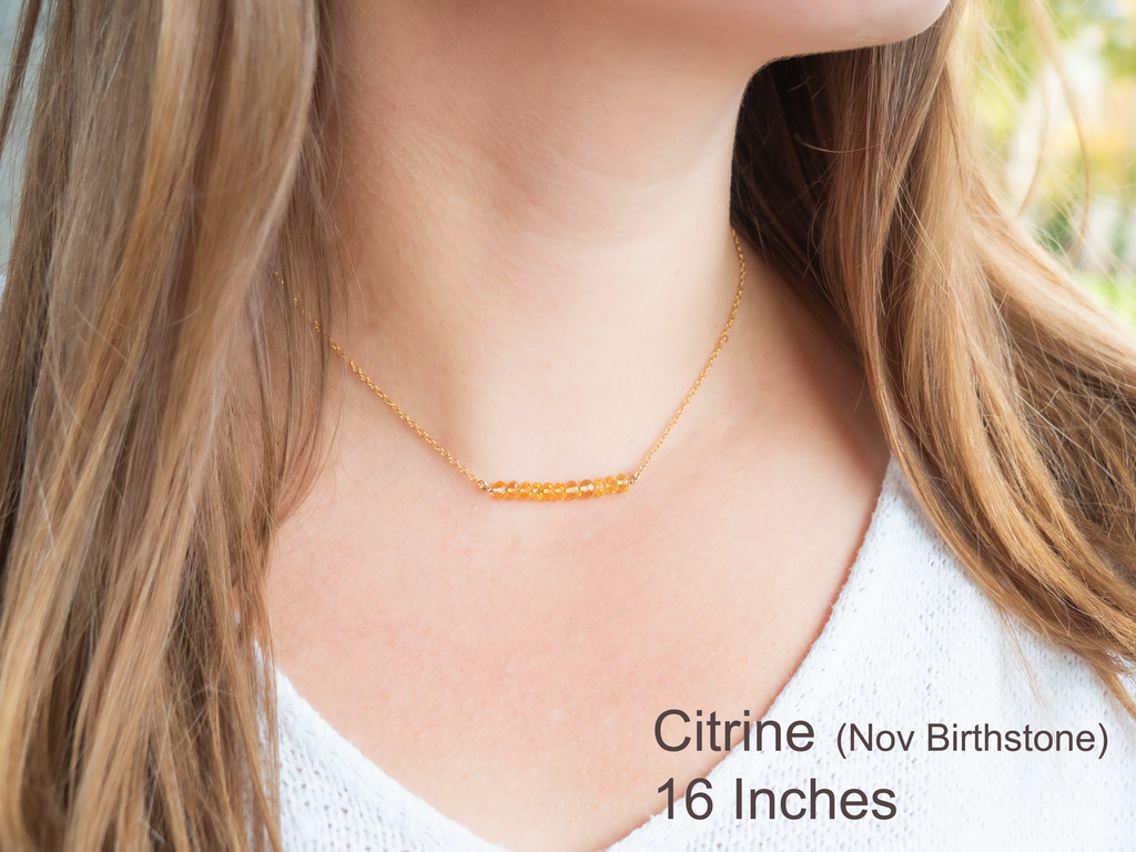 Birthstone Bar Necklace