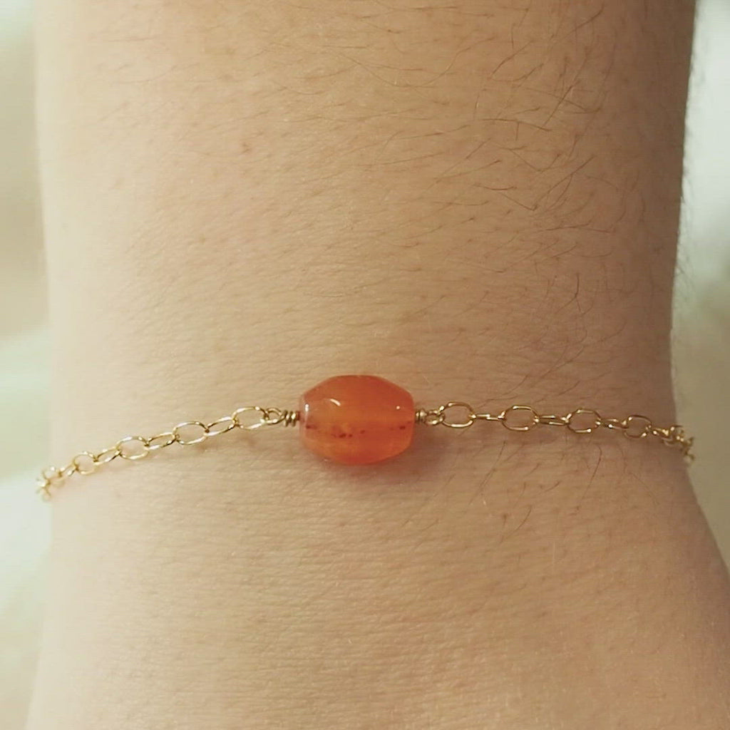 Carnelian Crystal Bracelet