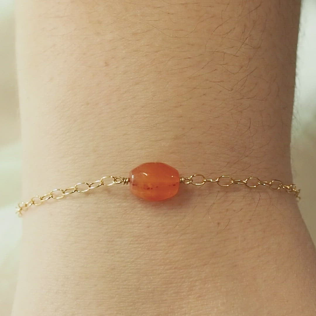Carnelian Crystal Bracelet